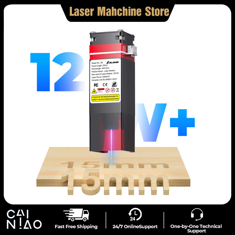 Industrial Laser Cutter - ELIDOR Z6 6W/12W Laser Module Upgrade
