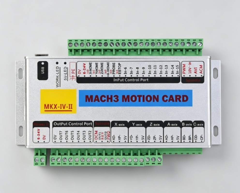 Breakout Board Mach3 - MK4-IV 4-Axis USB Motion Card 2MHz