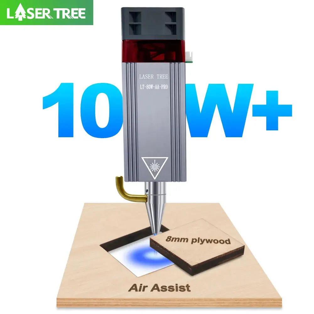 Industrial Laser Cutter - LASER TREE 10W Optical Power 80W
