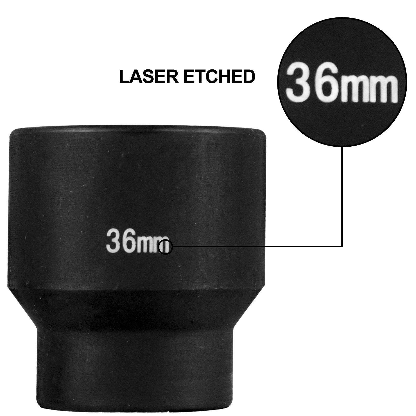 Metric Impact Socket Set, CR-V - Industrial Laser Etching review and price